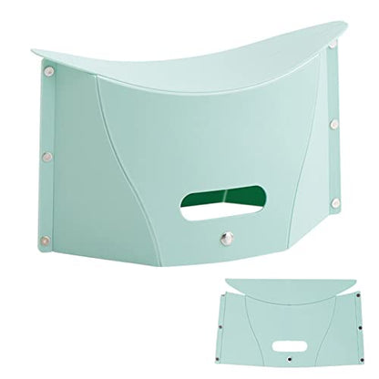 Folding Portable Camping Hiking Stool, Lightweight Collapsable Foldable Chair for Travel Gathering BBQ Subway Backpacking Outdoor Squatty Potty Ultralight Mini (Green) - color: Green