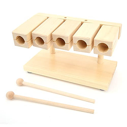 Mingzhe Wood Percussion Block Rhythm Maple Blocks 5 Tones National Opera Music