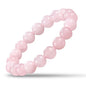 Natural Stretch Jade Bracelet for Women Men 10MM Bead 6.7 Inch to 7.5 inch Healing Crystal Energy Gemstone Bracelet for Women Men Gift - color: pink