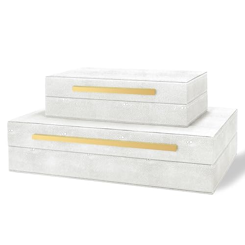 Modern Decorative Box (white) - color: white