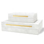 Modern Decorative Box (white) - color: white