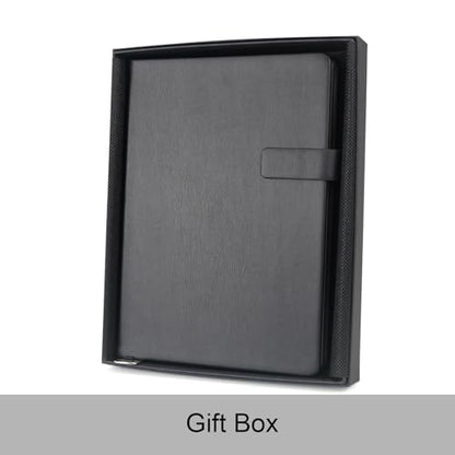 A5 Hard Cover Notebook with Pen Holder, Gold Edges & 180° Lay Flat - Large 5.7x8.4 Lined, Bookmark, Gift Box - Durable Journal for Office, Study, Travel - Writers, Students(Black) - color: Black, style: Hard surface-Lined