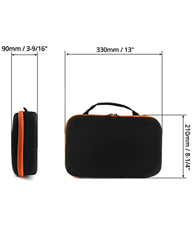 QWORK Compact Tool Storage Case 33×22.5×9cm – Shock‑Resistant Portable Organizer for Small Tools, Accessories & Sharpeners