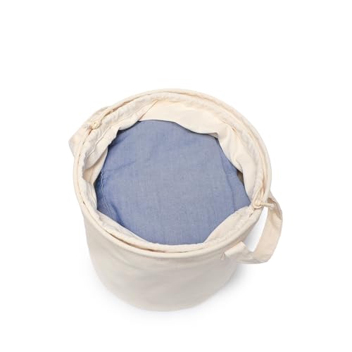 Foldable Storage Bins with Lids Cotton Canvas Rectangular Storage Box Ideal for Organization Lightweight and Durable (10.24 x 10.04) - size: 10.24 x 10.04"