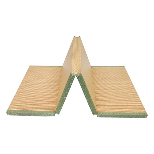 Coconut Fiber Floor Mat, 78"x39" Foldable Tatami Mattress, Breathable Meditation Mat, Eco-Friendly, Supportive Yoga/Bed Mat for Home, Meditation, Tea Room - color: Green