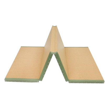 Coconut Fiber Floor Mat, 78"x39" Foldable Tatami Mattress, Breathable Meditation Mat, Eco-Friendly, Supportive Yoga/Bed Mat for Home, Meditation, Tea Room - color: Green