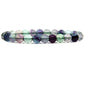Angelstones Handmade Natural Healing Gemstone 8mm Round Beads Stretch Crystal Bracelet 7 Inch Unisex - color: Clear Green Fluorite