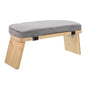 CHILDWEET Wood Folding Bench Stool with Cushion Ergonomic Prayer Chair and Zen Sitting at Home Or Studio