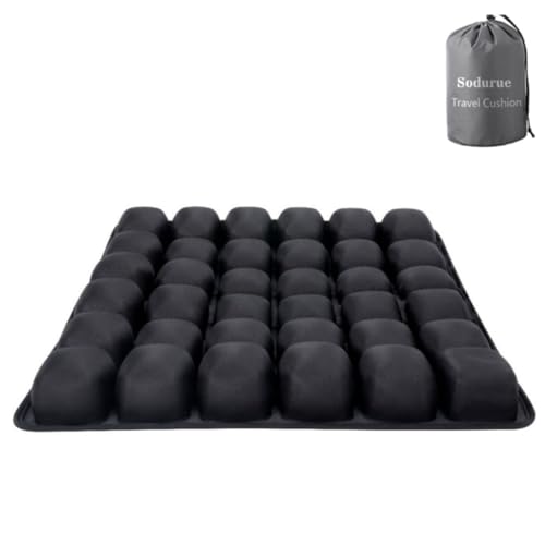 Travel Cushion Airplane Seat,Airplane Seat Cushion for Long Flights,Suppress Inflatable Seat Cushion,for Wheelchair,Car,Office (36 Air Bag) - size: 36 Air Bag