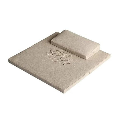 Meditation Cushion,Yoga Meditation Floor Pillow,Large Square Sitting Cushion Suitable For Sitting On The Floor - color: Beige