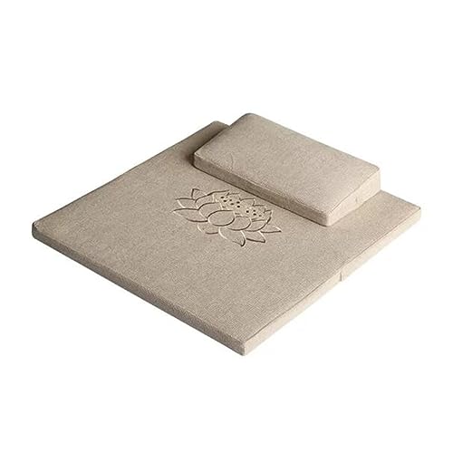 Meditation Cushion,Yoga Meditation Floor Pillow,Large Square Sitting Cushion Suitable For Sitting On The Floor - color: Beige