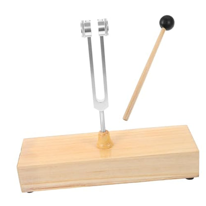 C128hz Aluminum Alloy Tuning Fork Wooden Sound Box for Sound Healing Meditation