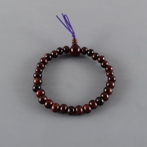 Japanese Shitan Rosewood Bracelet Juzu Rosary Prayer Mala beads Handmade in Kyoto bracelet for men - style: With bossa