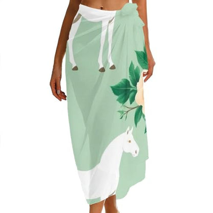 Fashion Travel Swimwear Bikini Wrap All Seasons Chiffon Scarf Beach Yarn Shawl - color: Color969