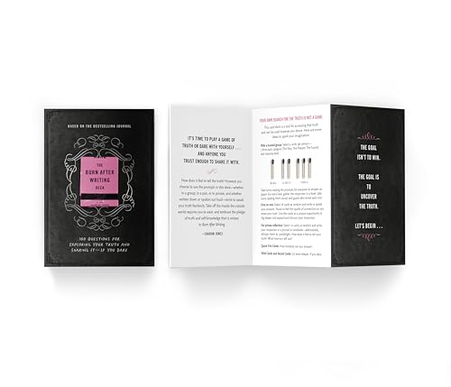 The Burn After Writing Deck: 100 Questions for Exploring Your Truth and Sharing It - If You Dare