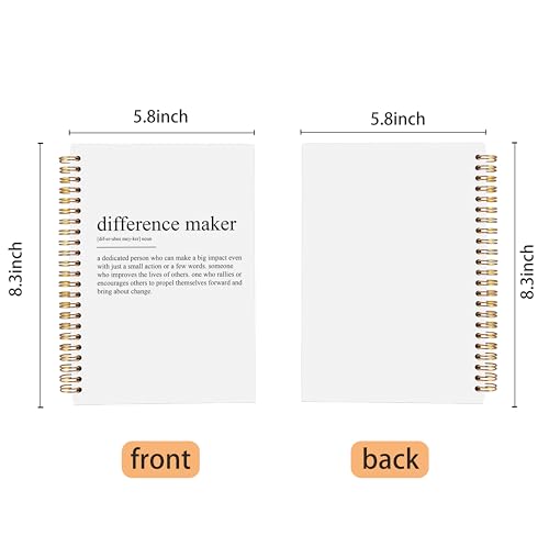 Thank You Gifts for Women Teacher Coworkers Nurses Mentor Coach Boss Manager, Difference Maker Gifts Spiral Notebook Journal 5.5x8.3 - color: 2-explanation-notebook