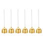 PATIKIL 6 Pcs Wind Chime, Hanging Bells Temple Bells Retro Outdoor Hanging Metal Chinese Wind Chime Round for Outside Garden Camping, Gold White - color: Gold White
