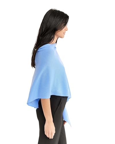 Womens 100% Cashmere Dress Topper - Cashmere Poncho Wrap