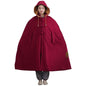 Women Men Meditation Hooded Cloak Double Layer Plush Thickened Coat Comfortable Warm Prayer Robe