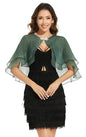 Women's Sheer Tencel Shawls and Wraps for Evening Dresses Soft Wedding Cape Lightweight Bridesmaid Scarves Cover Up - color: Dark Green