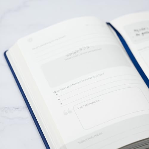 Prayer Journal – Peace in Christ 12-Week Guided Christian Prayer Journal for Women & Men with Daily Prayer Prompts, Scripture, Gratitude & Reflection for Spiritual Growth - color: Blue