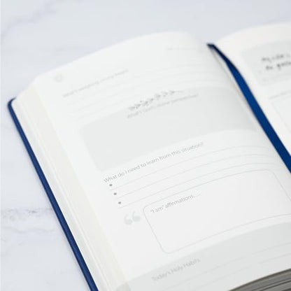 Prayer Journal – Peace in Christ 12-Week Guided Christian Prayer Journal for Women & Men with Daily Prayer Prompts, Scripture, Gratitude & Reflection for Spiritual Growth - color: Blue