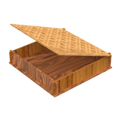 DYNWAVE Wooden Storage Box Gift Box Home Office Storage Stash Case with Lid Container Jewellery Trinket Box for Card Jewelry Keepsakes