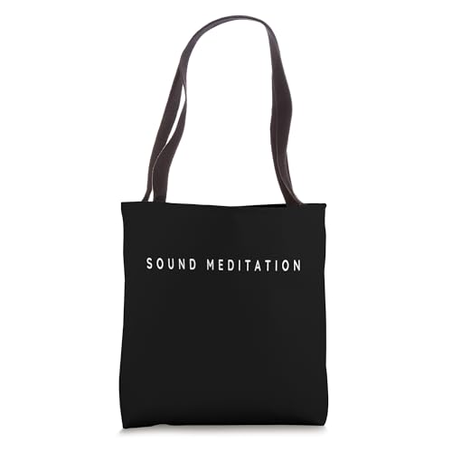 Sound Meditator / Sound Meditation Beginner Modern Font Tote Bag