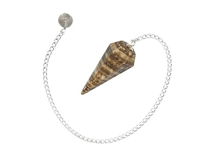 Amazing Gemstone Aragonite Crystal Pendulum for Divination - Certified Dowsing Crystals and Healing Stones for Chakra Balancing and Meditation - Enhance Reiki Spiritual Growth - color: Aragonite
