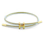 Steel Bracelet Link, Adjustable H-shape Wire Rope Bracelet, Lucky Jewelry with Titanium Buckle for Birthday, Valentine's, Graduation, Fashion Gift for Women, Men, Lovers, Friends - color: blue gold
