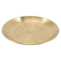 Altar Plate Candle Holder Candlestick Decorative Candle Stand Tealight Tray for Home Witchcraft Altar Supplies 14cm Golden