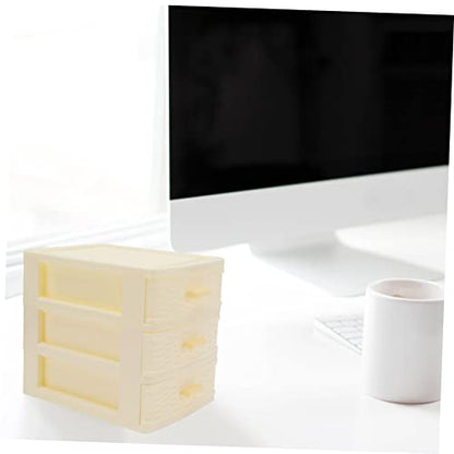 VALICLUD Multi-layer Plastic Storage Box Drawers Versatile Desktop Organizer for Jewelry Cosmetics and Accessories for Teens and Girls Room Decor