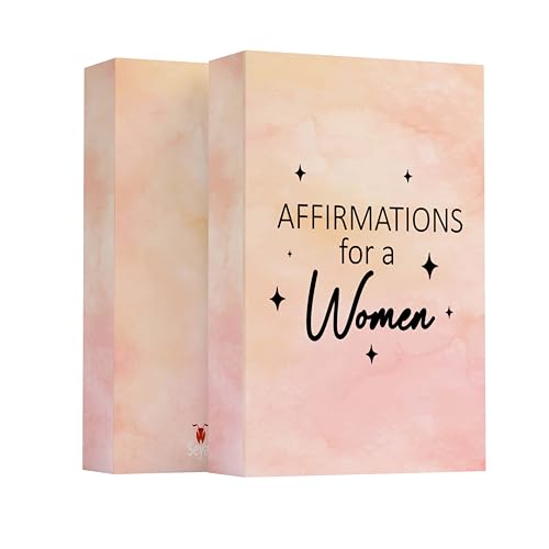 Affirmations for a Women – Uplifting Motivation Cards for Confidence, Self-Worth & Inner Strength, Mindful Self Care Deck & Thoughtful Birthday Gift-52 Inspirational Affirmation Cards for Women.