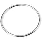 Jude Jewelers Stainless Steel Classical Simple Plain Polished Round Circle Bangle Bracelet - color: Silver