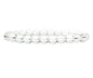 Angelstones Handmade Natural Healing Gemstone 8mm Round Beads Stretch Crystal Bracelet 7 Inch Unisex - color: Clear Quartz
