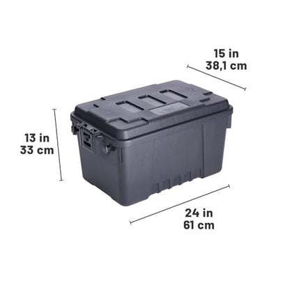 Plano Storage Trunks - color: Charcoal, style: Small - 3 pack