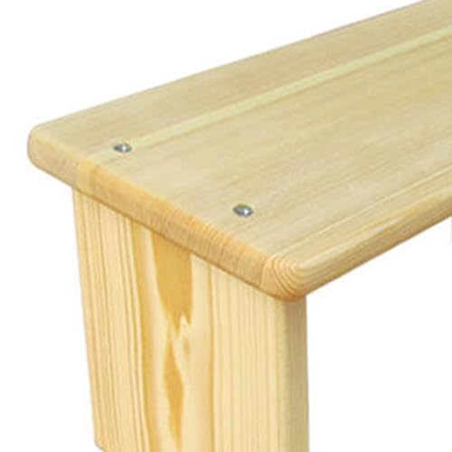 Ergonomic Wooden Bench for Buddhist Meditation and Prayer - size: 42x18x17.5cm