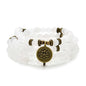 108 Healing Mala Beads Bracelet or Necklace with Gold Lotus Charm - style: White Jade