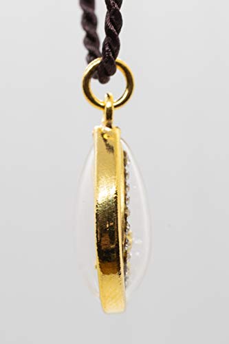 Artschatz Weekday Birthday Buddha Golden Colorful Thai Pendant, Amulet, Necklace, Charm, Sunday, Monday, Tuesday, Wednesday, Thursday, Friday, Saturday - style: Thursday - Phra Samathi “Meditation”