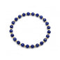 Lapis Lazuli Healing Bracelet – Real Crystal Beads for Stress Relief, Meditation & Chakra Balance – Natural Gemstone Jewelry Gift for Women & Men, Adjustable Stretch Fit - style: 6mm 64-Facet Gold Accent（no gift box）