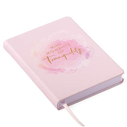 Eccolo Tranquility Journal - Mindfulness Notebook for Men and Women - Compact and Portable Inspirational Workbook for Everyday Writing - Hardcover Vegan Faux Leather - 256 Pages - 4.75x6.7in
