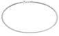 Savlano 925 Sterling Silver Solid Italian Round Diamond Cut Snake Chain Bracelet/Anklet For Women & Men - Made in Italy Comes Gift Box - style: 1mm