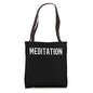Meditation Teacher Simple & Classic Meditation Design Tote Bag