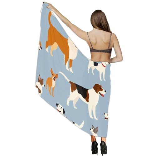 Fashion Travel Swimwear Bikini Wrap All Seasons Chiffon Scarf Beach Yarn Shawl - color: Color982