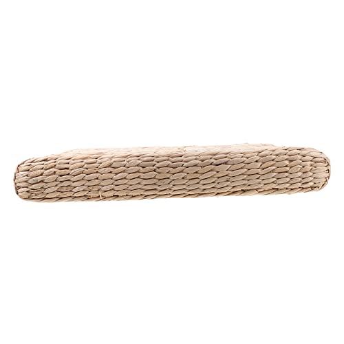 Happyyami 1pc Handmade Woven Meditation Cushion Decorative Yoga Mat Straw Mat for Home Use Thick for Meditation Floor Seating and Home