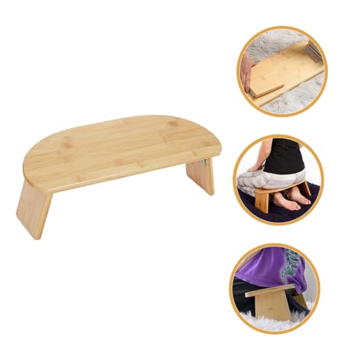 Mipcase Meditation Stool Foldable Non-Skid Kneel Stool Compact Portable Yoga Bench for Home and Travel