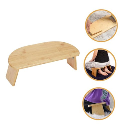 Mipcase Meditation Stool Foldable Non-Skid Kneel Stool Compact Portable Yoga Bench for Home and Travel