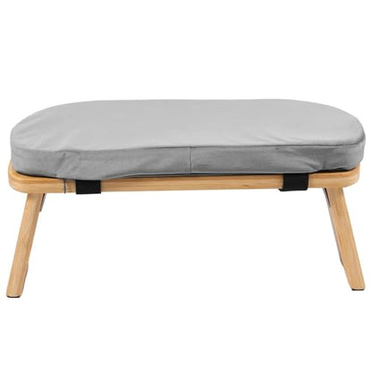 Meditation Bench, Bamboo Prayer Bench with Soft Cushion, Removable and Washable Meditation Stool with Fixed Snap Prayer, Stool, Cushion, Accessories