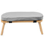 Meditation Bench, Bamboo Prayer Bench with Soft Cushion, Removable and Washable Meditation Stool with Fixed Snap Prayer, Stool, Cushion, Accessories