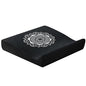 Meditation Cushion Set with High-Density Foam : 26.4" Large Floor Pillow for Yoga, Meditation, Sitting，Zafu & Zabuton Removable Washable Luxe Velvet Cover - color: A